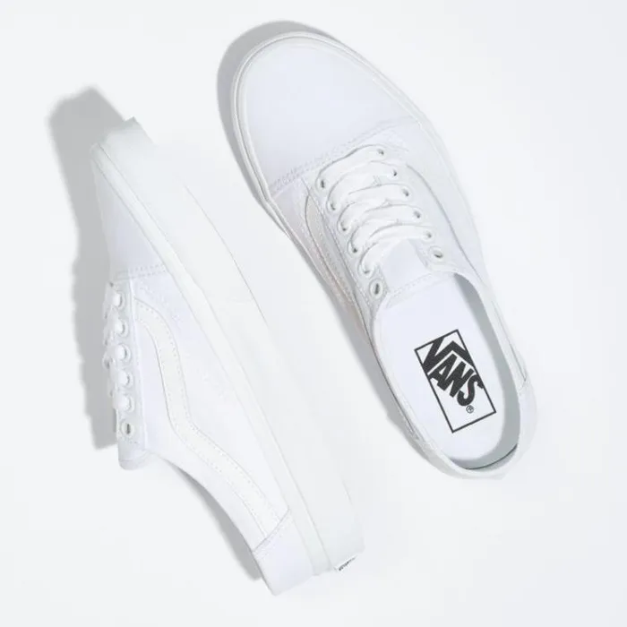 Vans Old Skool Mule WhiteTrue White Womens Classics Shoes