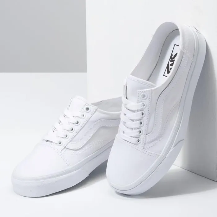 Vans Old Skool Mule WhiteTrue White Womens Classics Shoes