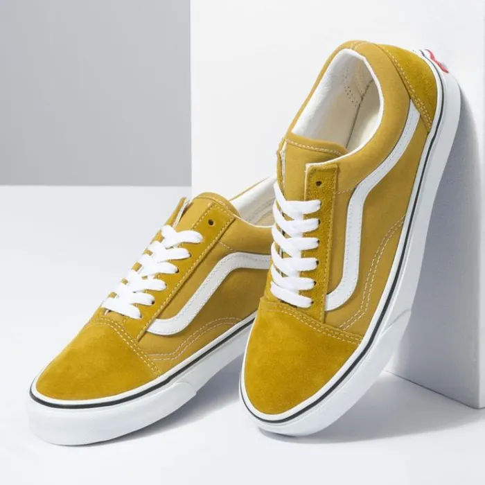 Vans Old Skool Olive OilTrue White MensWomens Classics Shoes Vans Old Skool Olive OilTrue White MensWomens Classics Shoes