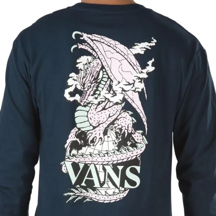 Vans Seismic Activity Long Sleeve TShirt Navy Mens TShirts and Tanks Vans Seismic Activity Long Sleeve TShirt Navy Mens TShirts and Tanks