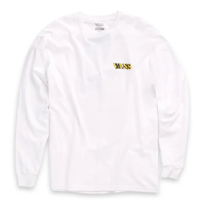 Vans Seismic Activity Long Sleeve TShirt White Mens TShirts and Tanks Vans Seismic Activity Long Sleeve TShirt White Mens TShirts and Tanks
