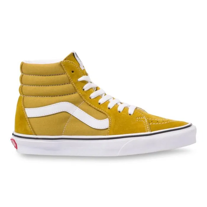 Vans Sk8Hi Olive OilTrue White MensWomens Classics Shoes Vans Sk8Hi Olive OilTrue White MensWomens Classics Shoes