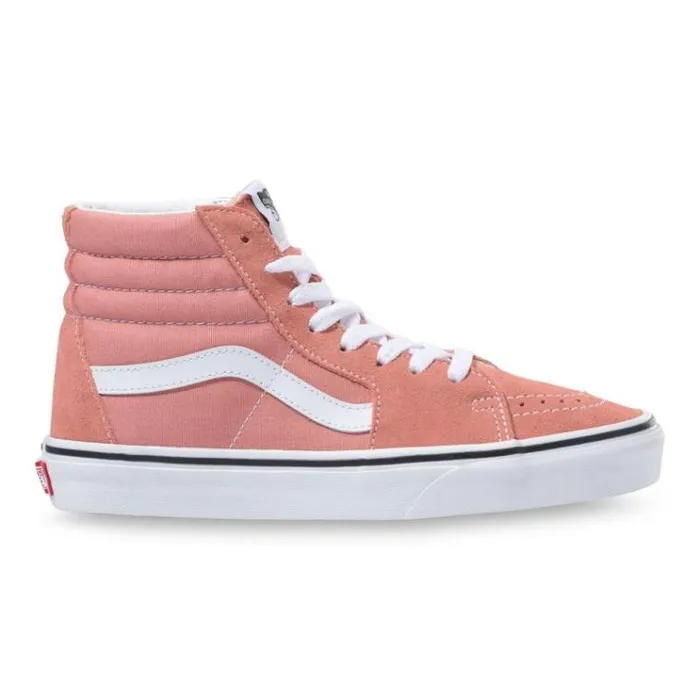 Vans Sk8Hi Rose DawnTrue White MensWomens Classics Shoes Vans Sk8Hi Rose DawnTrue White MensWomens Classics Shoes
