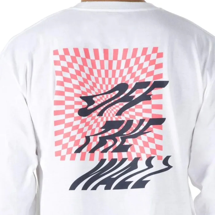 Vans V66 Off The Wall Long Sleeve TShirt White Mens TShirts and Tanks Vans V66 Off The Wall Long Sleeve TShirt White Mens TShirts and Tanks
