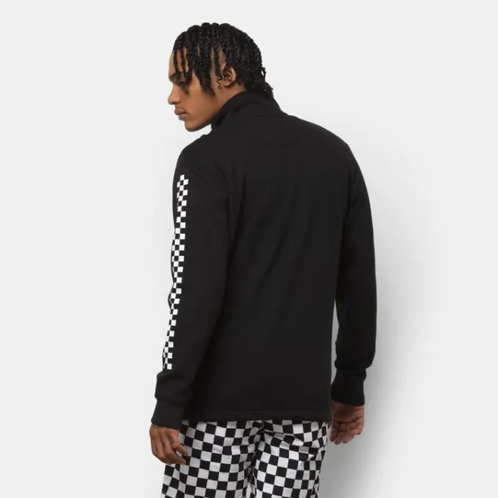 Vans Versa Quarter Zip Pullover BlackCheckerboard Mens Hoodies and Jackets Vans Versa Quarter Zip Pullover BlackCheckerboard Mens Hoodies and Jackets