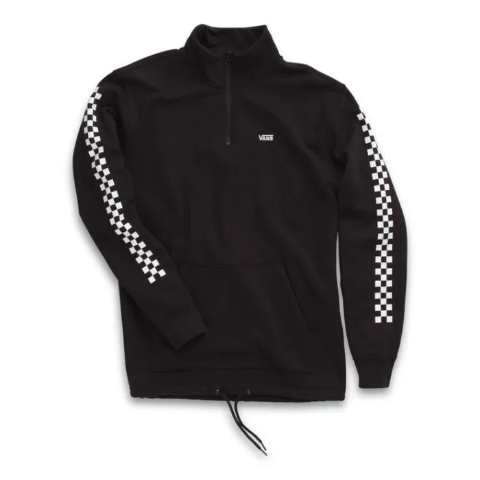 Vans Versa Quarter Zip Pullover BlackCheckerboard Mens Hoodies and Jackets Vans Versa Quarter Zip Pullover BlackCheckerboard Mens Hoodies and Jackets