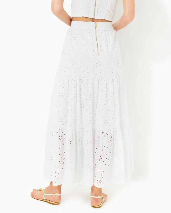 Winslow Eyelet Maxi Skirt Resort White Sealife Eyelet Women Lilly Pulitzer Bottoms Winslow Eyelet Maxi Skirt Resort White Sealife Eyelet Women Lilly Pulitzer Bottoms