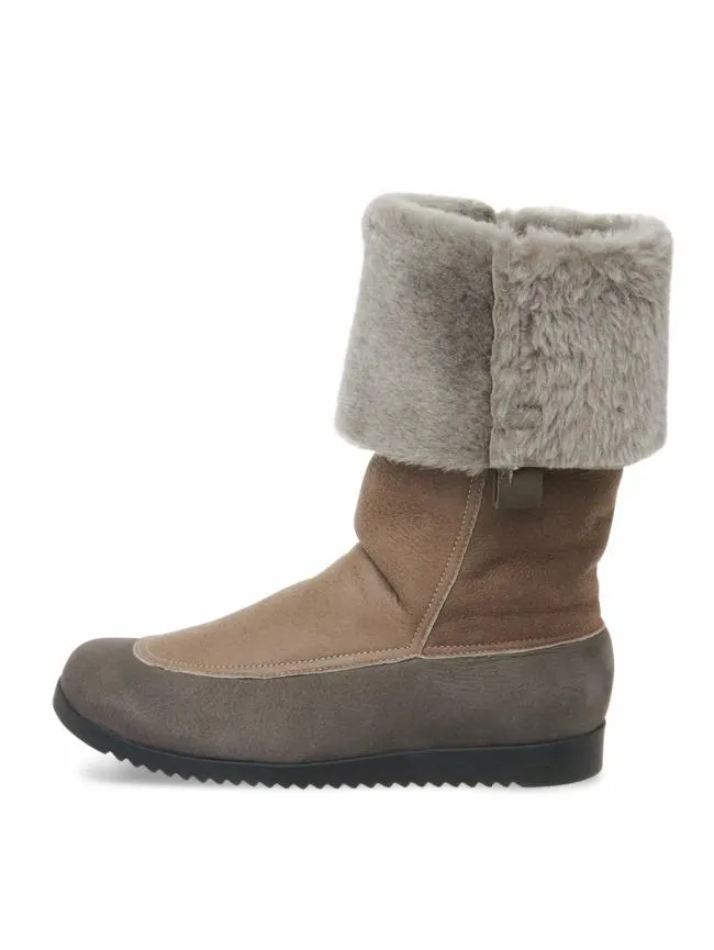Winter Collection Woman Arche Baozze Ankle Boots Nubuck Leather And Sheepskin Greycastorgrey Winter Collection Woman Arche Baozze Ankle Boots Nubuck Leather And Sheepskin Greycastorgrey