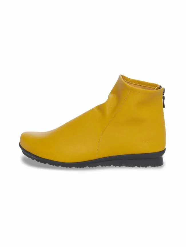 Winter Collection Woman Arche Baryky Ankle Boots Plain Leather Yellowocre Winter Collection Woman Arche Baryky Ankle Boots Plain Leather Yellowocre