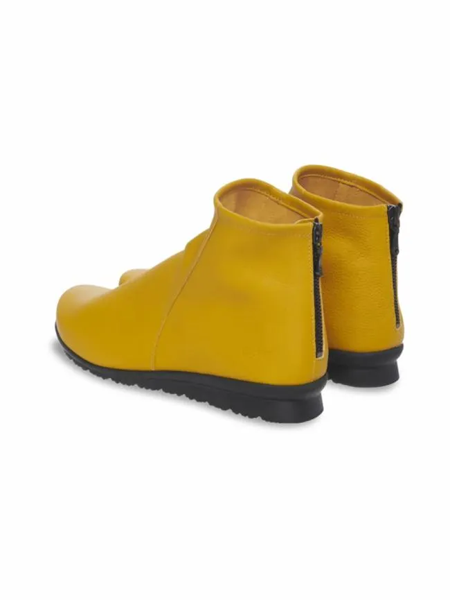 Winter Collection Woman Arche Baryky Ankle Boots Plain Leather Yellowocre Winter Collection Woman Arche Baryky Ankle Boots Plain Leather Yellowocre