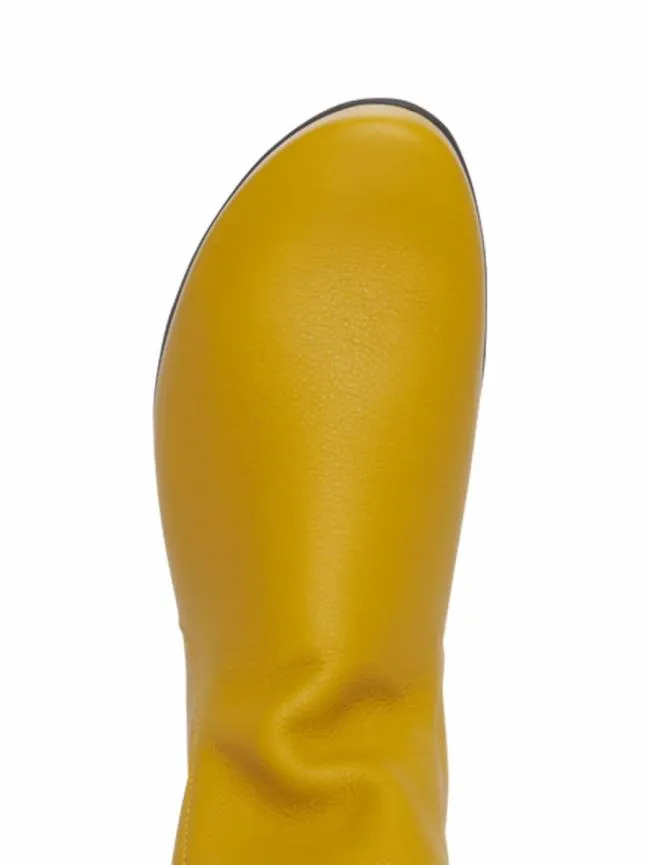 Winter Collection Woman Arche Baryky Ankle Boots Plain Leather Yellowocre Winter Collection Woman Arche Baryky Ankle Boots Plain Leather Yellowocre