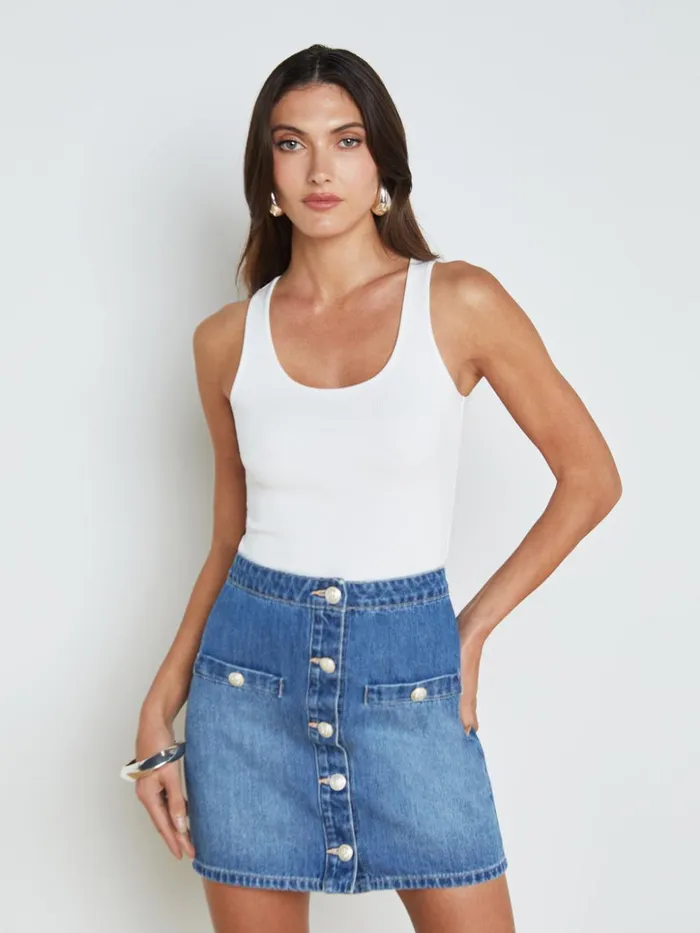 Women Adira Tank White L039Agence Tees