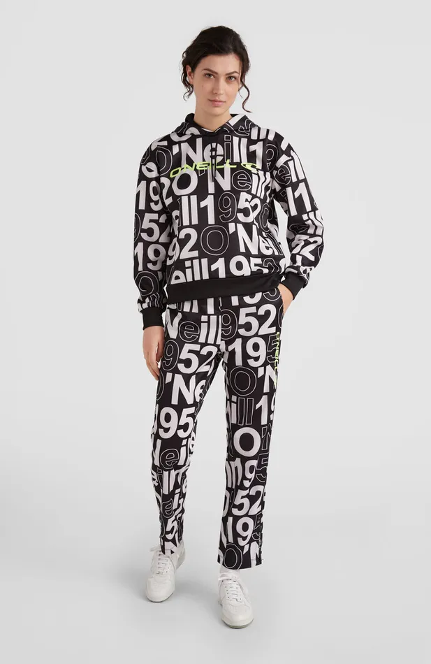 Women All Over Print Rutile Hooded Fleece White O039Neill Activewear Women All Over Print Rutile Hooded Fleece White O039Neill Activewear
