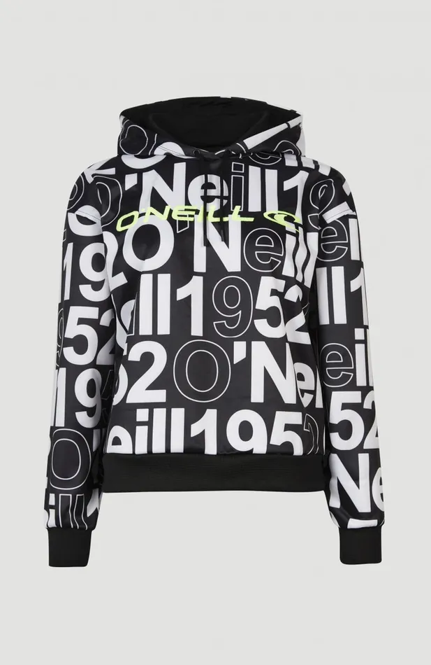 Women All Over Print Rutile Hooded Fleece White O039Neill Activewear Women All Over Print Rutile Hooded Fleece White O039Neill Activewear