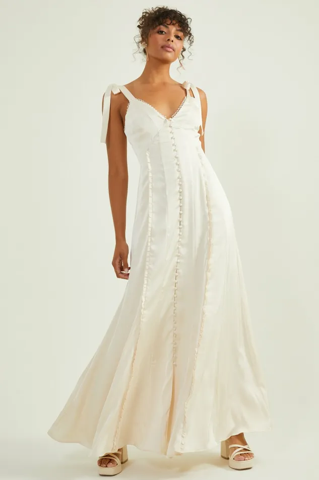 Women Altar8217d State Jacindy Satin Maxi Dress Maxi Midi