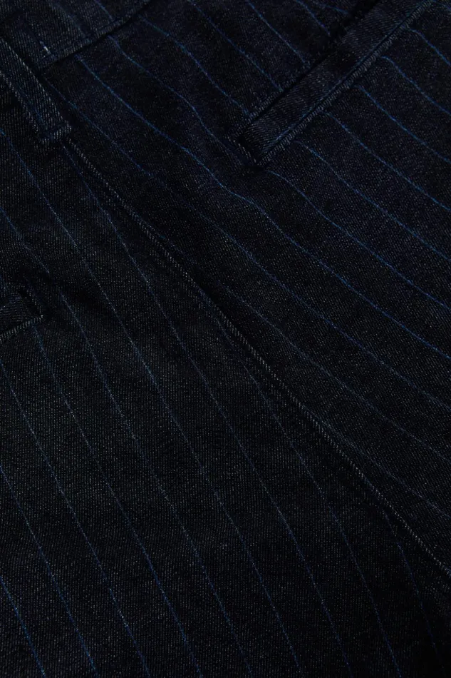 Women Angeline Pinstriped Trouser Indigoblue Glitter Stripe L039Agence Pants
