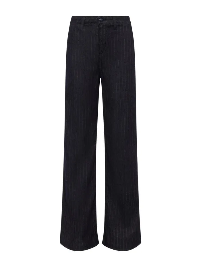 Women Angeline Pinstriped Trouser Indigoblue Glitter Stripe L039Agence Pants