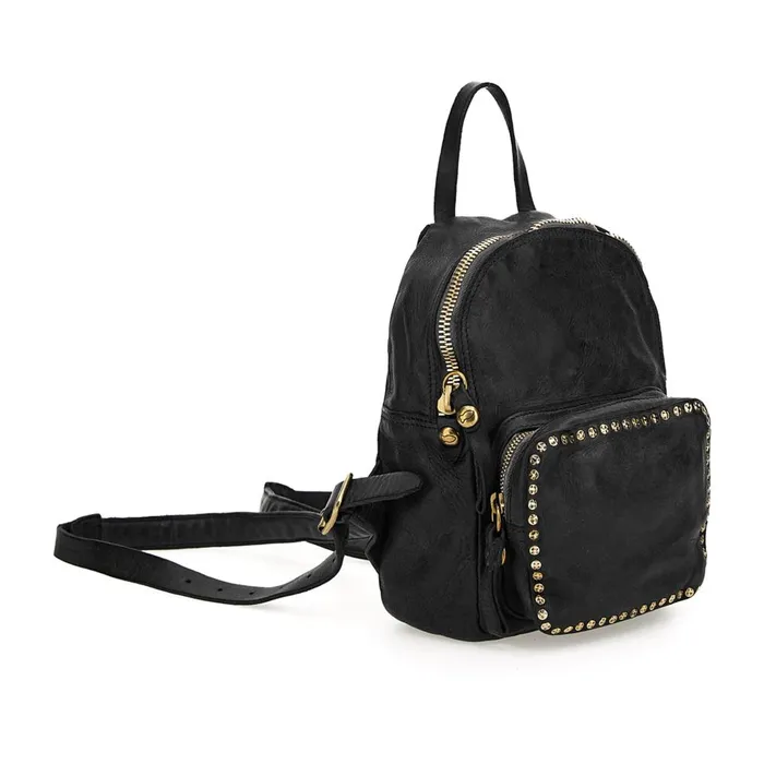 Women Backpacks Campomaggi Kura Black Women Backpacks Campomaggi Kura Black