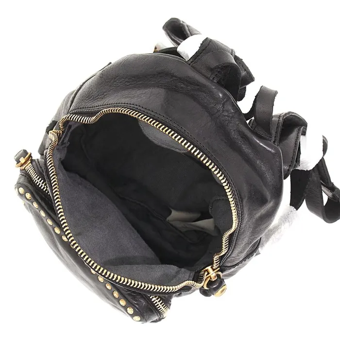 Women Backpacks Campomaggi Kura Black Women Backpacks Campomaggi Kura Black