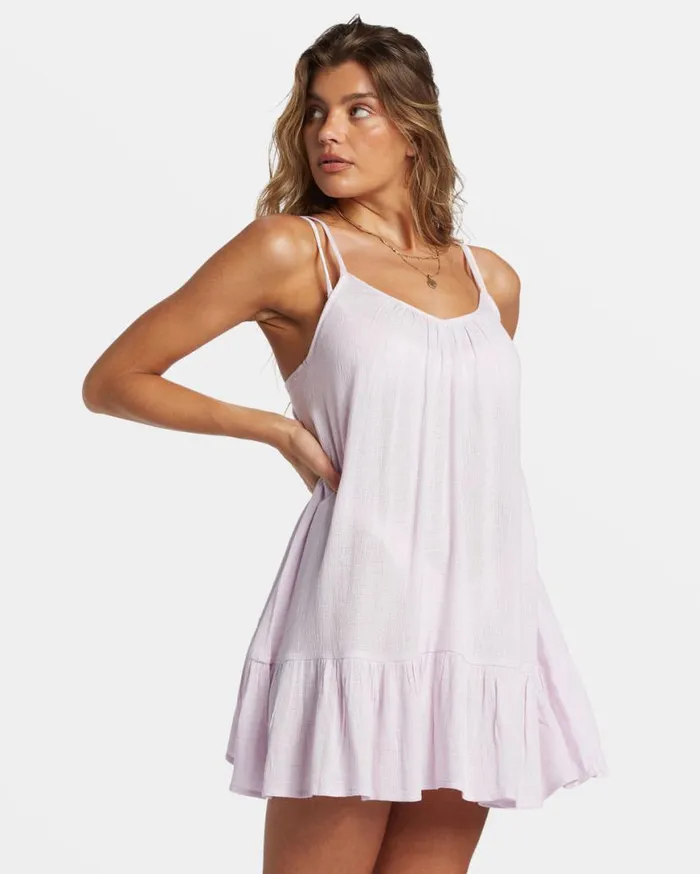 Women Billabong Dresses Beach Vibes Beach CoverUp Iced Lavender Women Billabong Dresses Beach Vibes Beach CoverUp Iced Lavender
