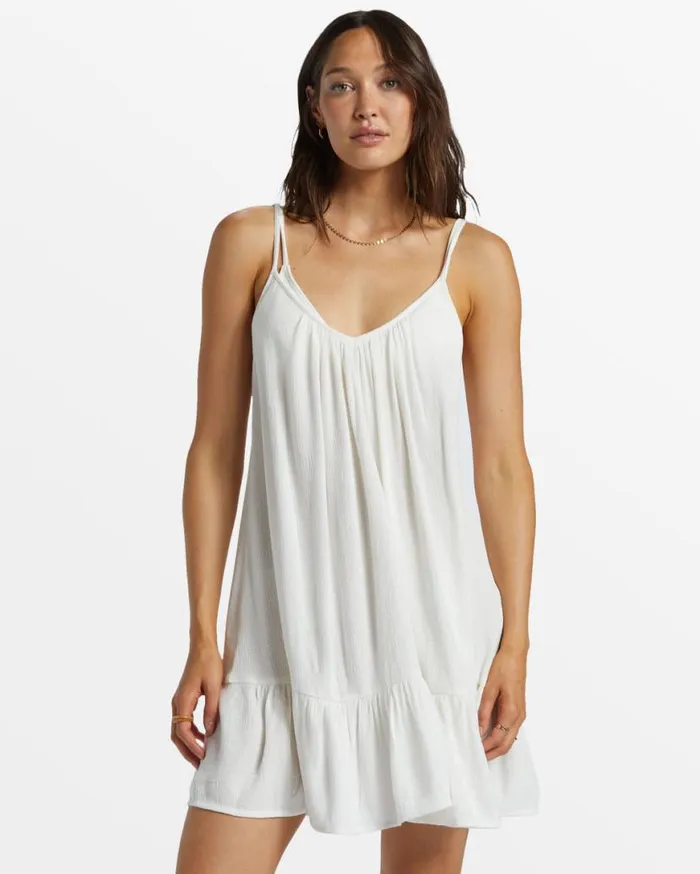 Women Billabong Dresses Beach Vibes Beach CoverUp Salt Crystal