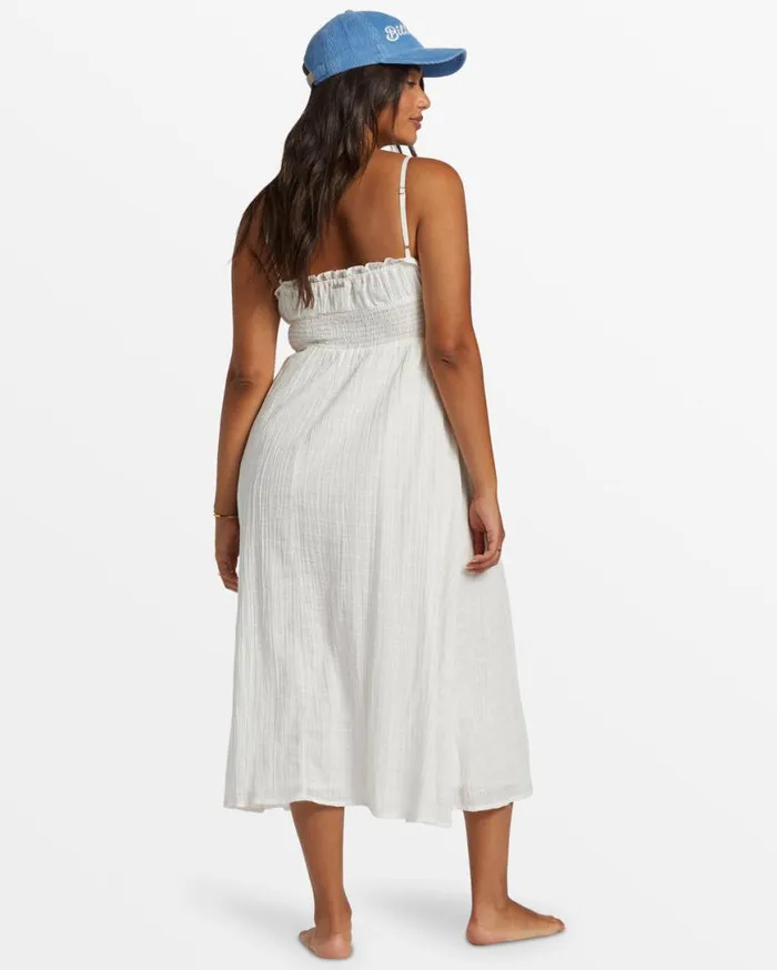Women Billabong Dresses Pretty Perfect Sweetheart Midi Dress Salt Crystal Women Billabong Dresses Pretty Perfect Sweetheart Midi Dress Salt Crystal