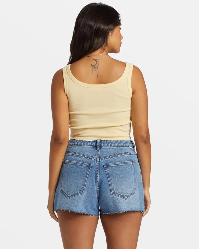 Women Billabong Graphic Tees and Tanks Escape To Nature Cropped Tank Top Retro Yellow Women Billabong Graphic Tees and Tanks Escape To Nature Cropped Tank Top Retro Yellow