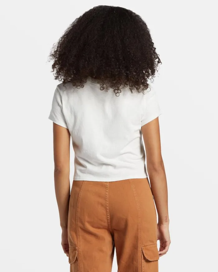 Women Billabong Graphic Tees and Tanks Go Your Own Way TShirt Salt Crystal Women Billabong Graphic Tees and Tanks Go Your Own Way TShirt Salt Crystal