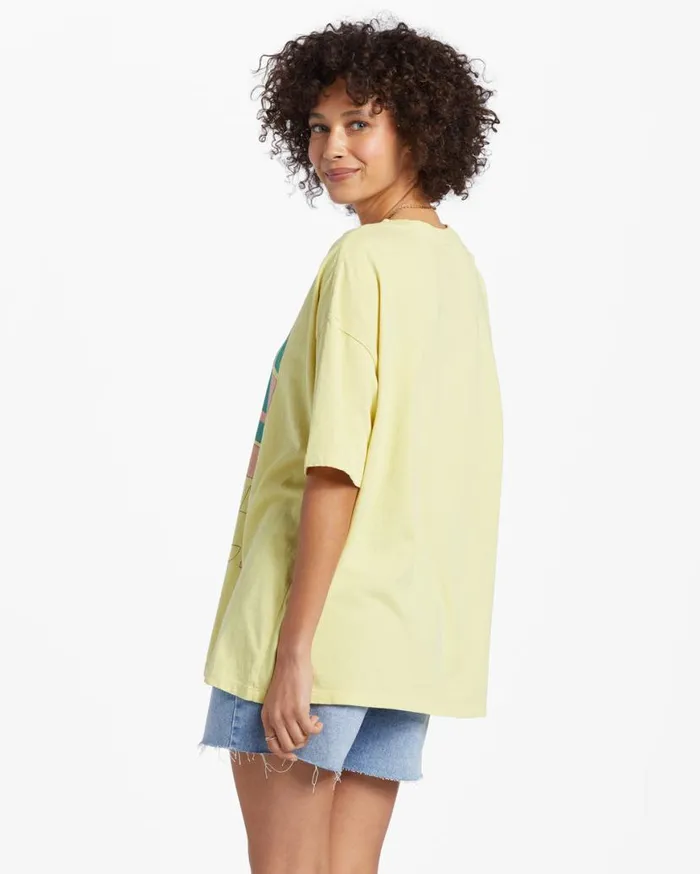 Women Billabong Graphic Tees and Tanks Rainbow Skies TShirt Limelight Women Billabong Graphic Tees and Tanks Rainbow Skies TShirt Limelight