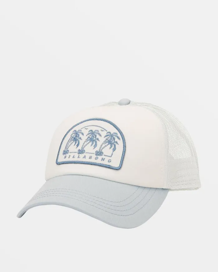 Women Billabong Hats and Beanies Aloha Forever Trucker Hat Dusk Blue Women Billabong Hats and Beanies Aloha Forever Trucker Hat Dusk Blue