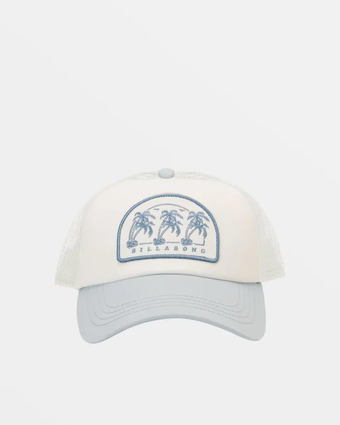 Women Billabong Hats and Beanies Aloha Forever Trucker Hat Dusk Blue Women Billabong Hats and Beanies Aloha Forever Trucker Hat Dusk Blue