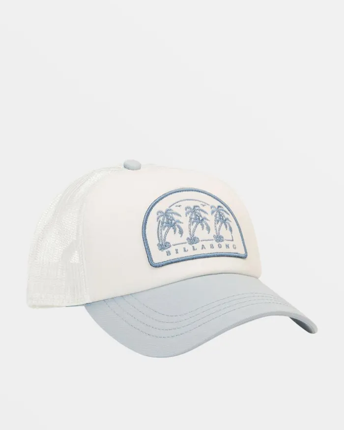 Women Billabong Hats and Beanies Aloha Forever Trucker Hat Dusk Blue Women Billabong Hats and Beanies Aloha Forever Trucker Hat Dusk Blue