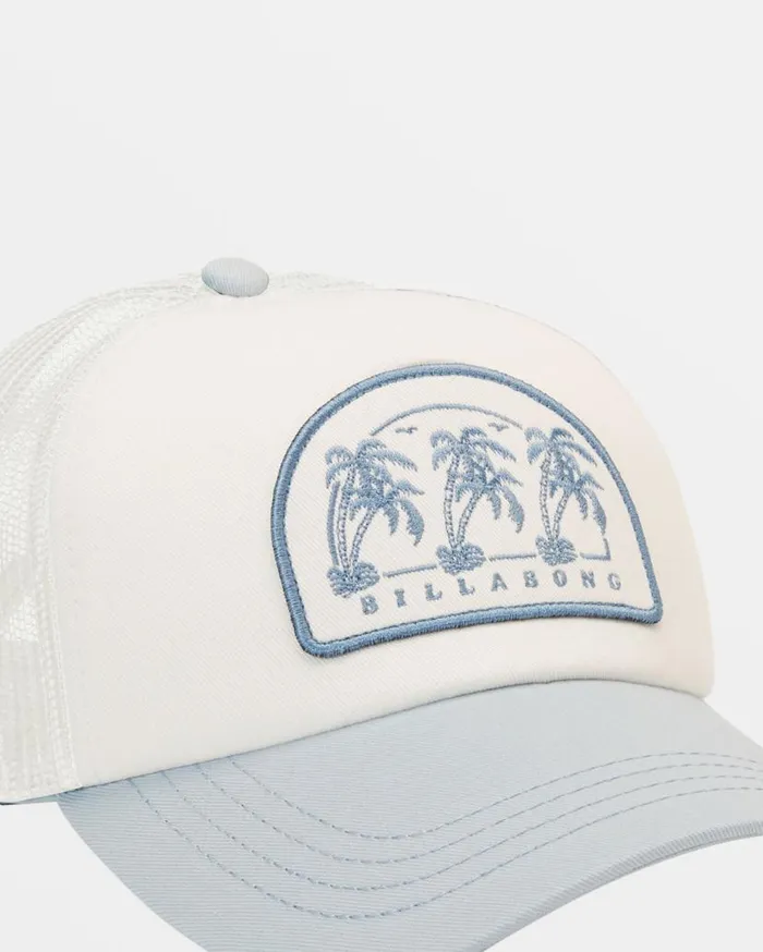 Women Billabong Hats and Beanies Aloha Forever Trucker Hat Dusk Blue Women Billabong Hats and Beanies Aloha Forever Trucker Hat Dusk Blue