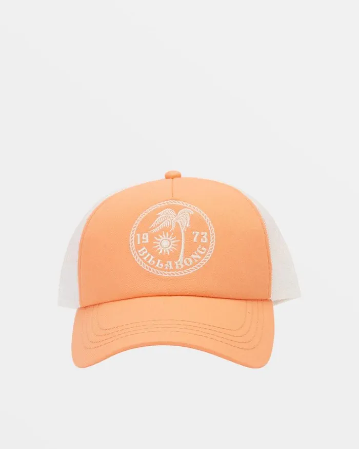 Women Billabong Hats and Beanies Aloha Forever Trucker Hat Peach Paradise Women Billabong Hats and Beanies Aloha Forever Trucker Hat Peach Paradise