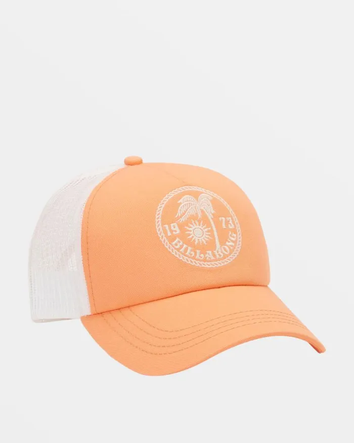 Women Billabong Hats and Beanies Aloha Forever Trucker Hat Peach Paradise Women Billabong Hats and Beanies Aloha Forever Trucker Hat Peach Paradise