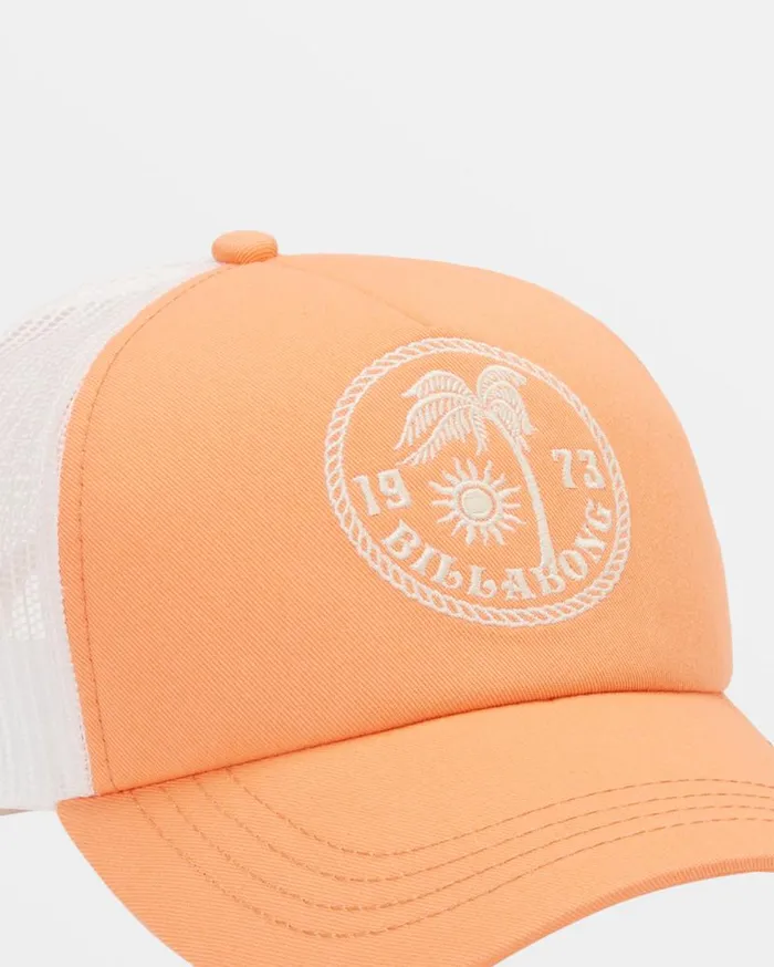 Women Billabong Hats and Beanies Aloha Forever Trucker Hat Peach Paradise Women Billabong Hats and Beanies Aloha Forever Trucker Hat Peach Paradise