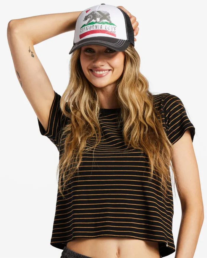Women Billabong Hats and Beanies Pitstop Trucker Hat Char 1