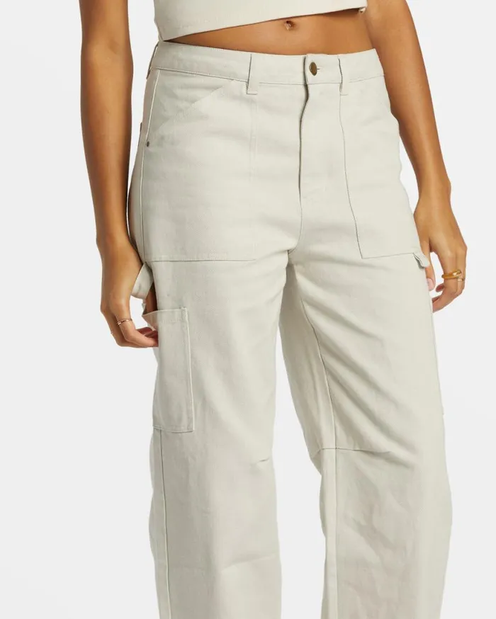 Women Billabong Jeans and Pants Leia Cargo Pants Moonlight Women Billabong Jeans and Pants Leia Cargo Pants Moonlight