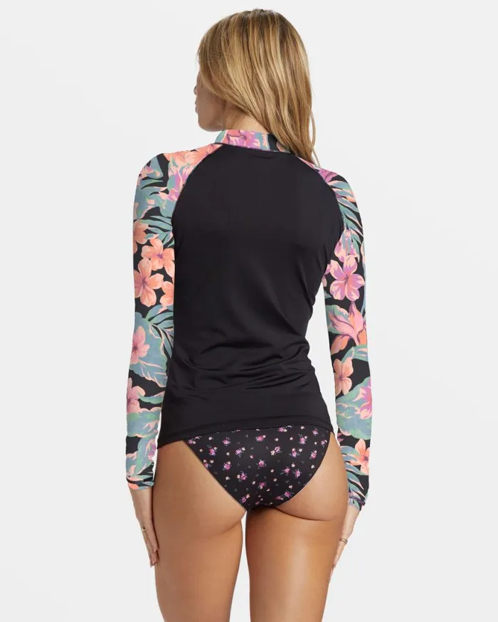 Women Billabong Rashguards and Bodysuits Core Long Sleeve ZipUp Rashguard Black Women Billabong Rashguards and Bodysuits Core Long Sleeve ZipUp Rashguard Black