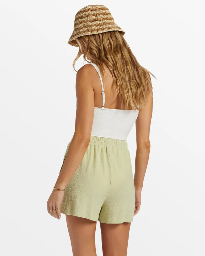 Women Billabong Shorts Harbor Elastic Waist Shorts Light Avocado Women Billabong Shorts Harbor Elastic Waist Shorts Light Avocado