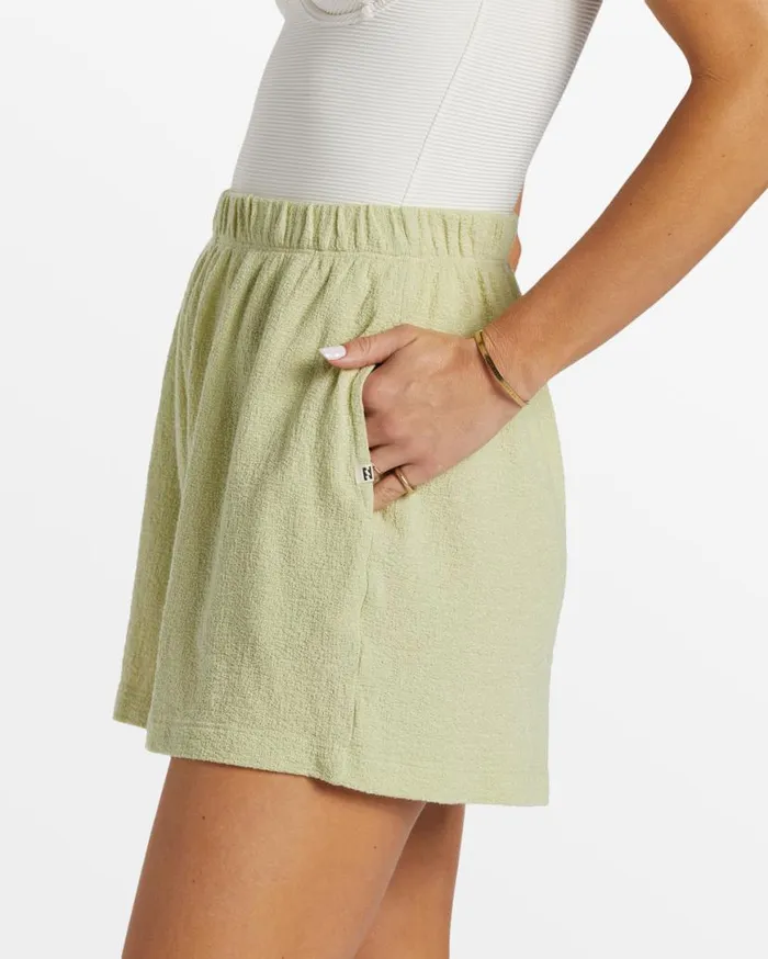 Women Billabong Shorts Harbor Elastic Waist Shorts Light Avocado Women Billabong Shorts Harbor Elastic Waist Shorts Light Avocado