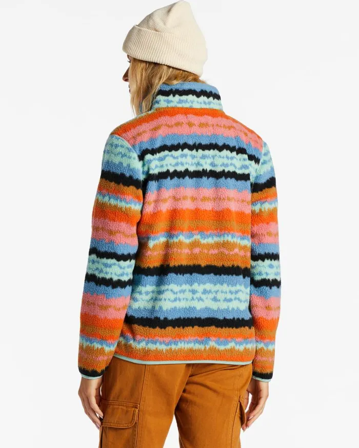 Women Billabong Sweatshirts and Fleece ADiv Boundary Mock 3 HalfZip Pullover Sweatshirt Shallow Sea Women Billabong Sweatshirts and Fleece ADiv Boundary Mock 3 HalfZip Pullover Sweatshirt Shallow Sea
