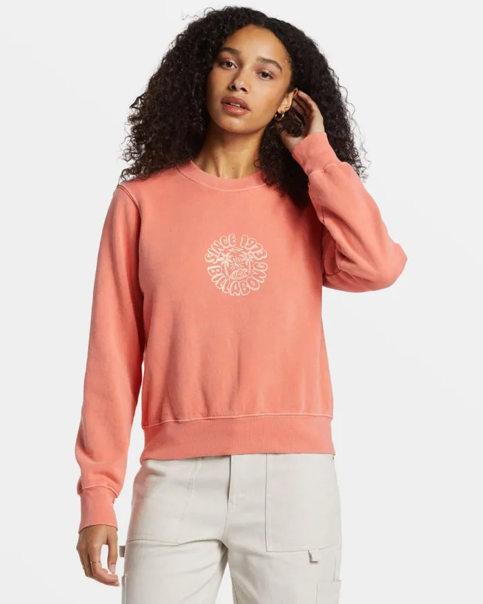 Women Billabong Sweatshirts and Fleece From Paradise Pullover Sweatshirt Papaya Women Billabong Sweatshirts and Fleece From Paradise Pullover Sweatshirt Papaya