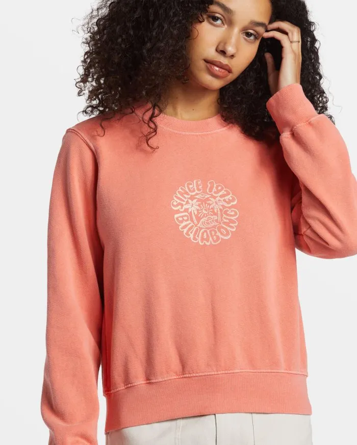 Women Billabong Sweatshirts and Fleece From Paradise Pullover Sweatshirt Papaya Women Billabong Sweatshirts and Fleece From Paradise Pullover Sweatshirt Papaya