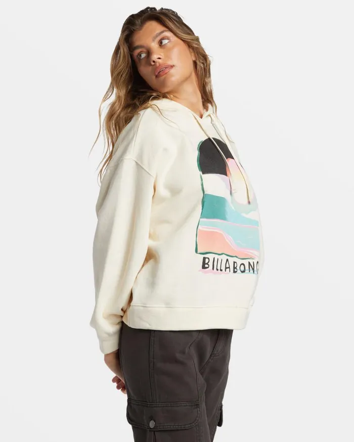 Women Billabong Sweatshirts and Fleece Keep It Up Hoodie White Cap Women Billabong Sweatshirts and Fleece Keep It Up Hoodie White Cap