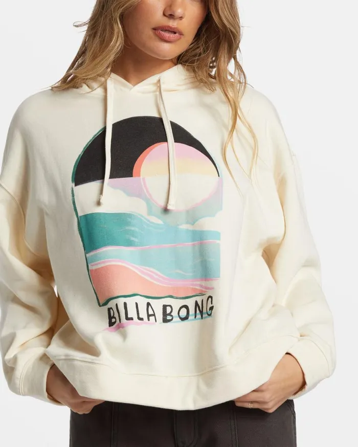Women Billabong Sweatshirts and Fleece Keep It Up Hoodie White Cap Women Billabong Sweatshirts and Fleece Keep It Up Hoodie White Cap