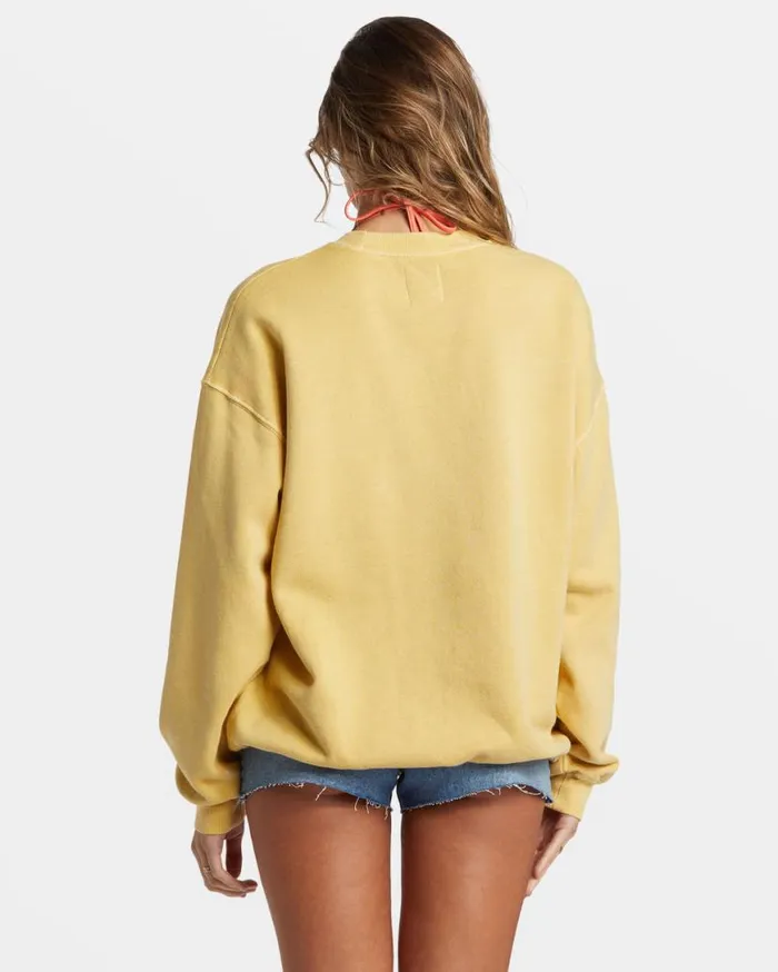 Women Billabong Sweatshirts and Fleece Ride In Oversized Crewneck Sweatshirt Mellow Daze Women Billabong Sweatshirts and Fleece Ride In Oversized Crewneck Sweatshirt Mellow Daze