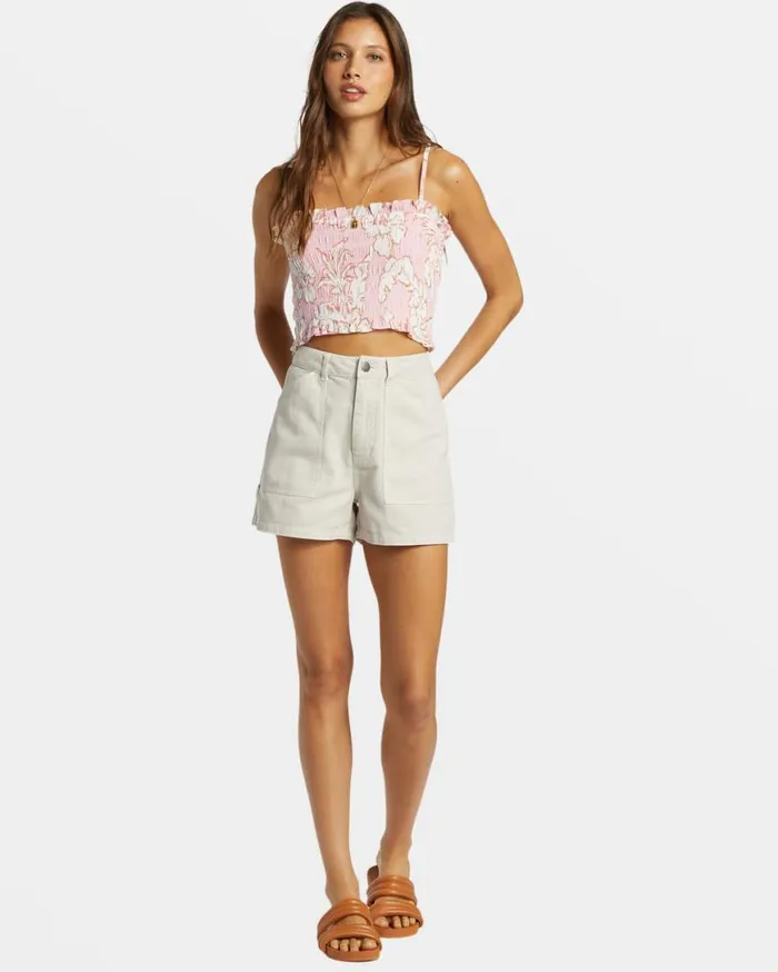 Women Billabong Tops Last Rays Crop Top Feelin Peachy Women Billabong Tops Last Rays Crop Top Feelin Peachy
