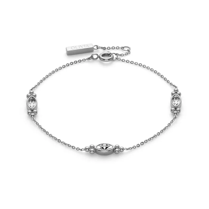 Women Bracelets Olivia Burton Dainty Silver Tone Bracelet