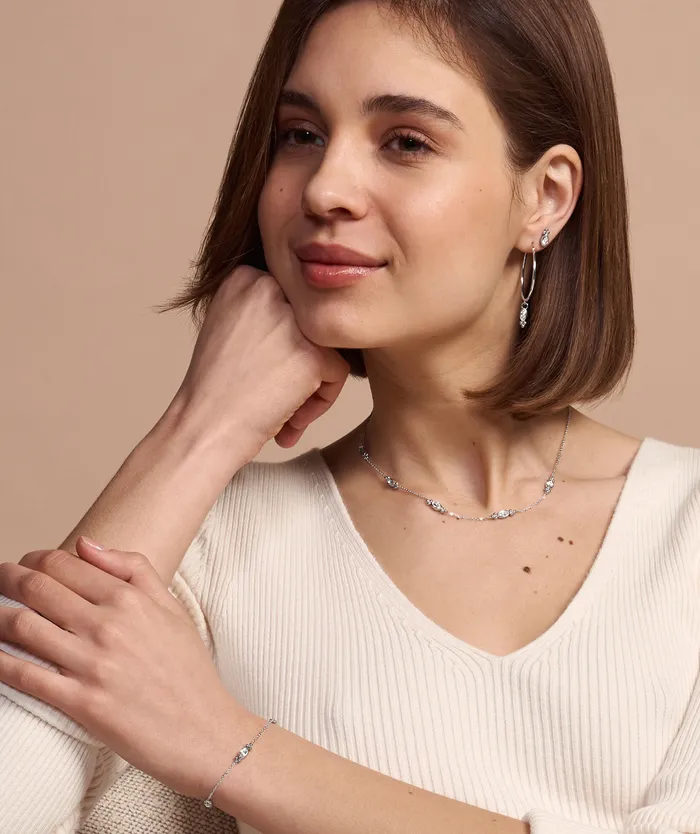 Women Bracelets Olivia Burton Dainty Silver Tone Bracelet